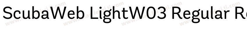 ScubaWeb LightW03 Regular Regular字体转换